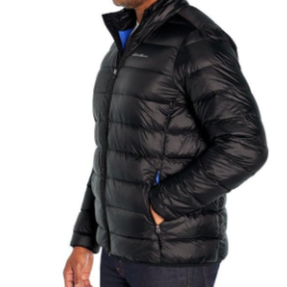 New Eddie Bauer Men's Packable Down Jacket Size 2XL Water Repellent Black - Picture 11 of 12